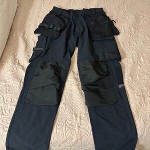 Women's work Black Cargo Jeans